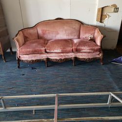 Antique Sofa And Chair Needs Upholstery