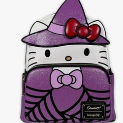 Loungefly Sanrio Hello Kitty Witch Halloween Double Strap Shoulder Bag Purse