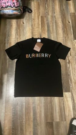 Burberry Black Logo T-Shirt with Tags