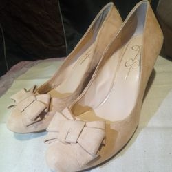 Size 9 Jessica Simpson Heeled Wedges Like New
