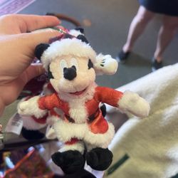 Santa Mickey Keychain