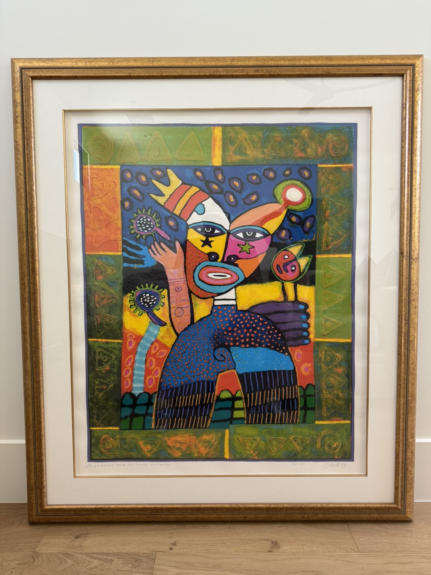 Clemens Briels Framed Serigraph