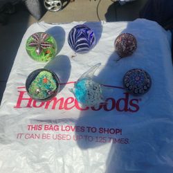 Crystal Paper Weights Lot