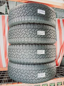 💰 Best deals are ca$h in person 4 USED TIRES LT275/65R20 GOODYEAR WRANGLER TRAILRUNNER 275 65 20
