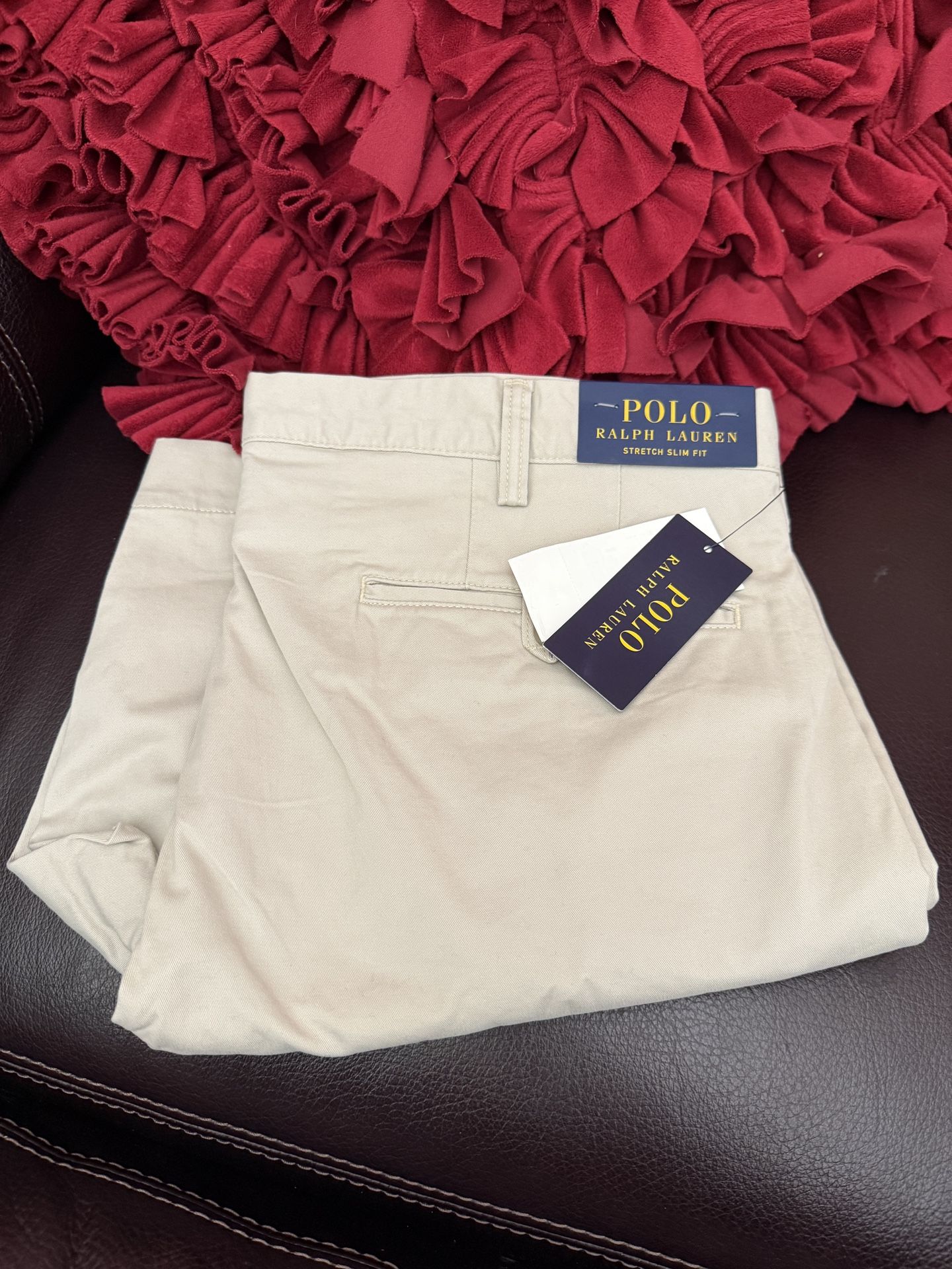 Polo Ralph Lauren Shorts Men's Size 36 slim Stretch Fit White 9" Inseam