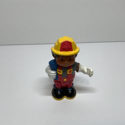 Fisher Price Little People Fireman Michael Bendable Firefighter Figure Toy