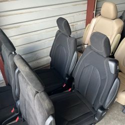 BRAND NEW BLACK CLOTH BUCKET SEATS 