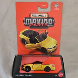 Matchbox 2020 BMW M4 Cabriolet Moving Parts Yellow Car 1/64 Toy Vehicle NEW