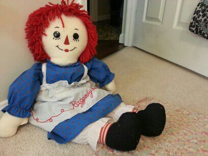 Large Raggedy Ann doll