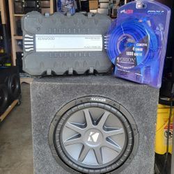 12inch Kicker Comp Vr And Amplifier And Kit 