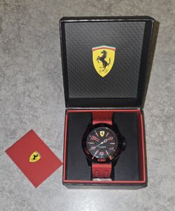 Ferrari red and black sport watch