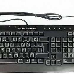 Alienware Dell French Canadian/English Slim Black USB Keyboard Sk-8165 D1PT0
