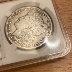 1896-O Morgan silver dollar