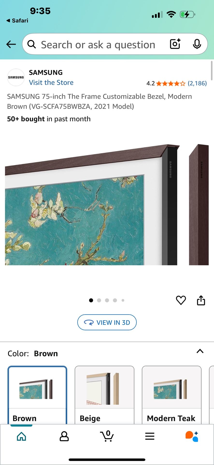 Samson New Pictures Frame For 75” TV