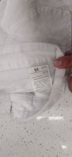 White ripped jeans size 30