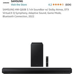 Samsung - HW-Q60B 3.1ch Soundbar with Dolby Audio / DTX Virtual:X - Black