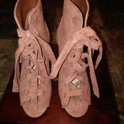 Peep Toe Shoe Booties