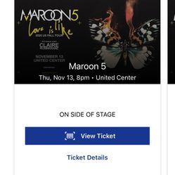 Maroon 5 Tickets 