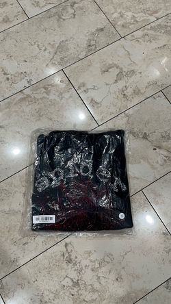 black and red rhinestone spider hoodie