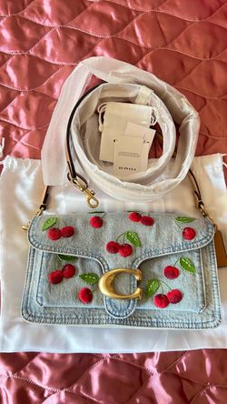 Coach Cherry denim purse