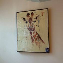 Giraffe On Canvas Artwork