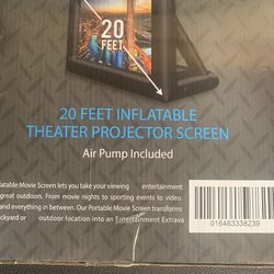 20feet Theater Projector Screen And Air Pump