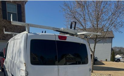 Used Heavy-Duty Cargo Van Ladder Rack – Adjustable Roof Rack System