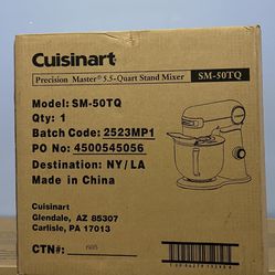 Cuisinart Precision Master 5.5gt Stand Mixer - Robin's Egg Teal - SM-50TQ