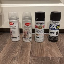 Art Supplies - Spray Paint & Fixatif 