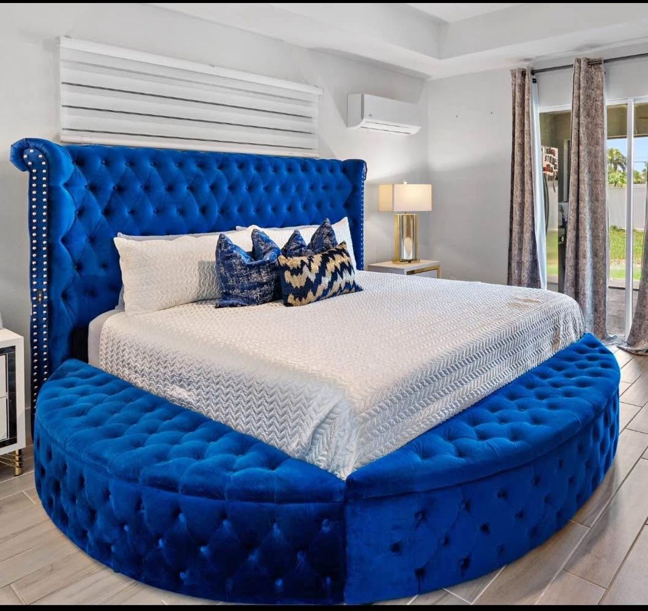 Brand New Velvet Bed Frame With Storage- Finance Available- Black, Grey And Blue Available.