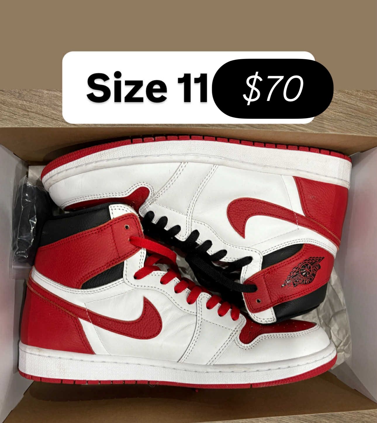 Jordan Retro 1s Heritage Size 11 Like New Shape