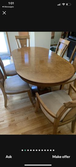 Dining Set With Buffet Solid Oak