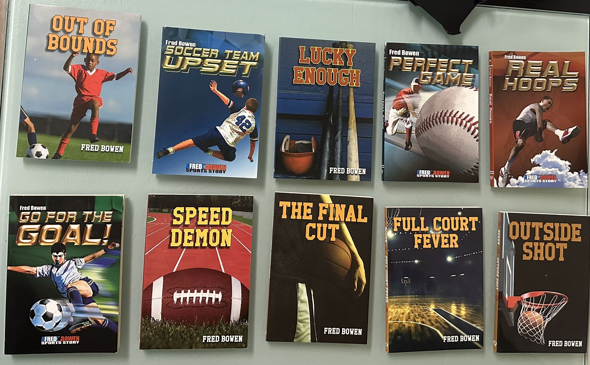 Fred Bowen Sports Book Collection: Lot Of 10 (Includes Two Autographed Books!!!)