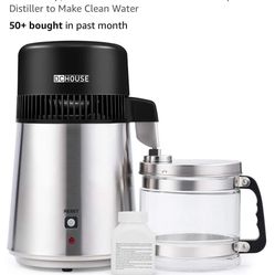 DC HOUSE Water Distiller 1 Gallon Distilled Water Machine,