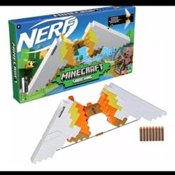 Nerf Minecraft Sabrewing Motorized Blaster Bow with 8 Elite Darts and 8-Dart Clip