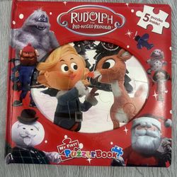 Rudolph the Red Nosed Reindeer 5 Puzzle Book Toddler