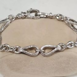 Tacori 7.5 Inches Sterling Silver Bracelet Very Nice 