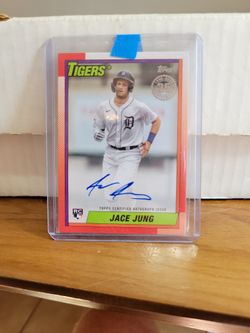 Jace Jung Rookie Autograph Retro Detroit Tigers 