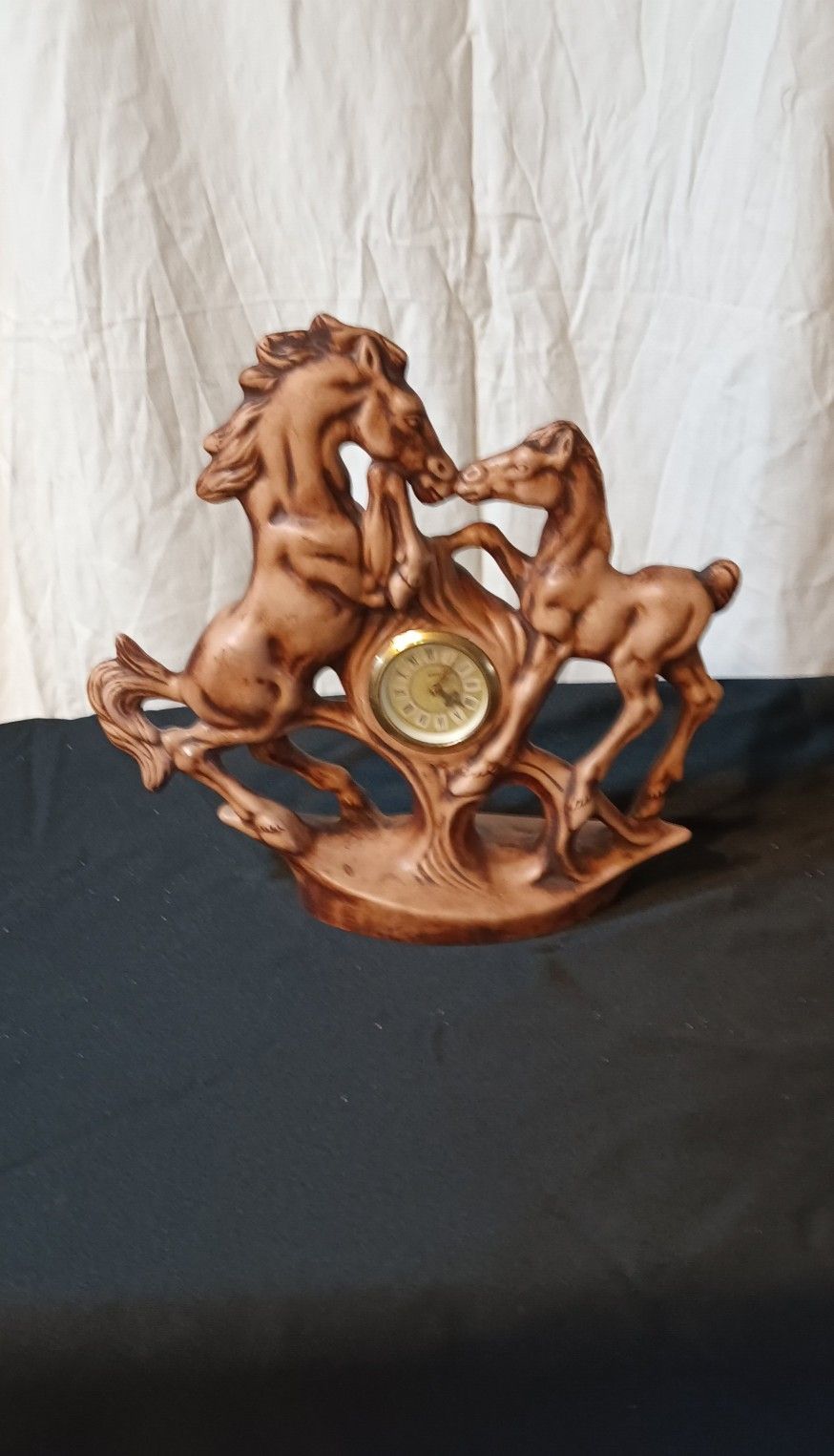 Antique Mantle  Horse Clock