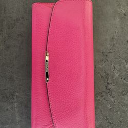 Coach Wallet, Pink, Leather