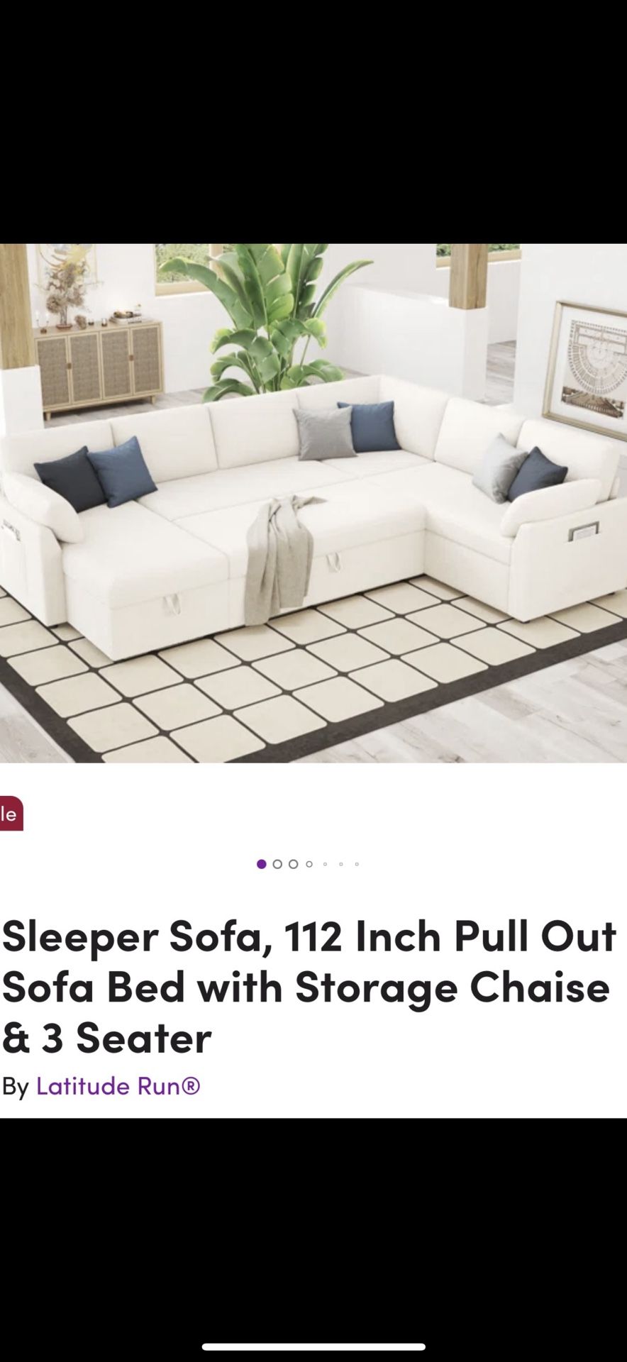 White/cream couch