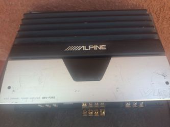 AMPLIFICADOR AMPLIFIER ALPINE 4 CHANELS GOOD CONDICIÓN ABLO