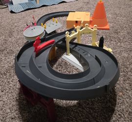 disney cars race around radiator springs automatic race track playset