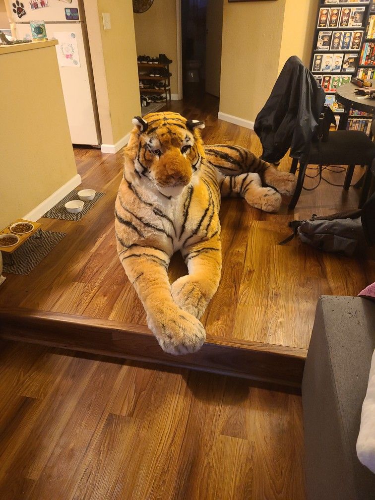 Life-size Stuffed Tiger Doll