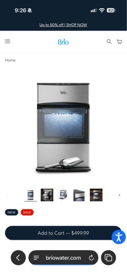Brio Countertop Nugget Ice Maker