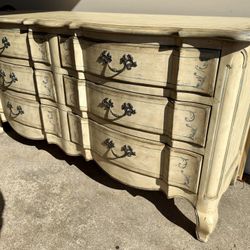 Shabby Chic 6 Drawer French Provincial Double Dresser
