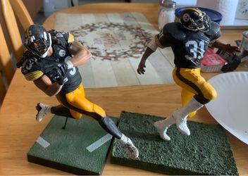 Pittsburgh Steelers Defensive legends McFarlane set. 1 is custom made.