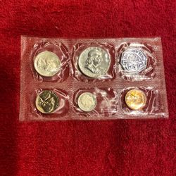 1957 P.C.  SILVER PROOF SET IN OGP INCL. EVEVELOPE 90% SILVER PHILADELPHIA MINT