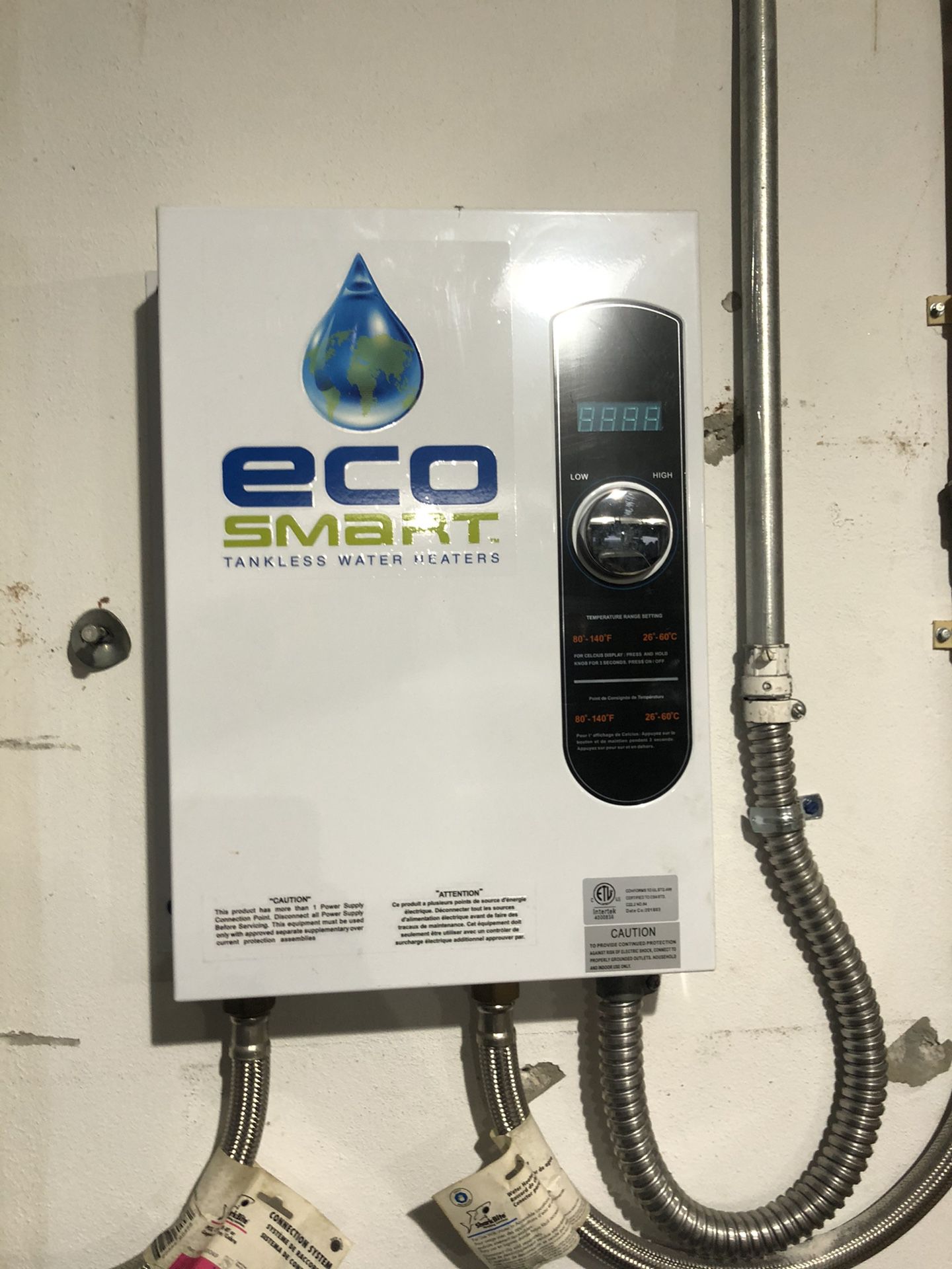 Eco Smart Tankless water heater 450obo