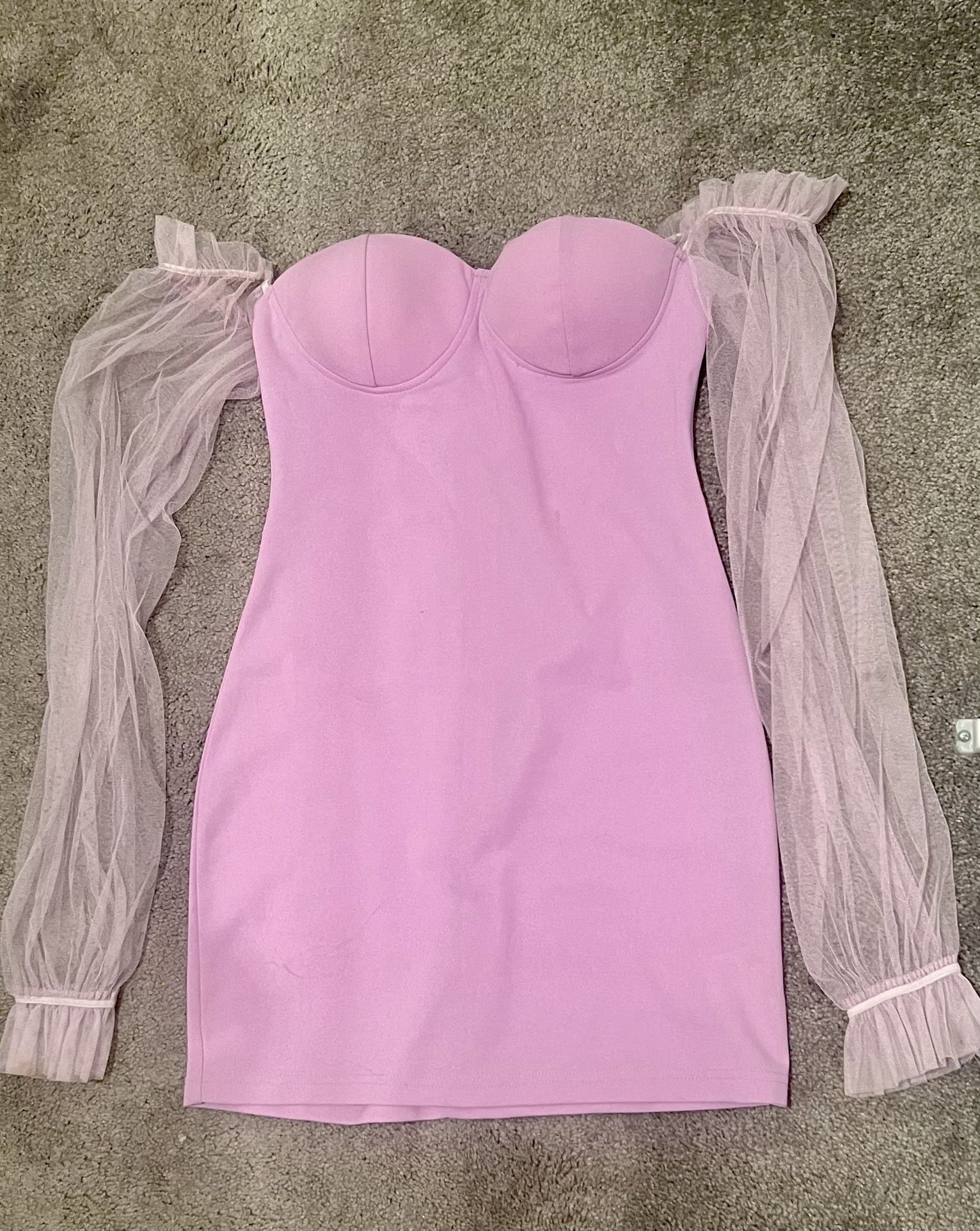 Lilac Off Shoulder Dress